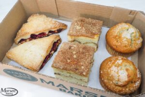 Assorted Large - 2 each coffee cake, blueberry muffin, raspberry scone - 6ct