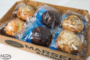 Assorted Muffins - Large -Individually Wrapped - 2ea Blueberry-chocolate-marionberry - 6ct