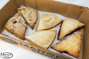 Assorted Scones - Large - 2 each marionberry, lemon poppy, raspberry - 6ct