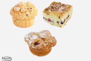 Summer Berry Box - 2 each berry coffee cake, berry muffin,  raspberry cream cheese cups- 6ct